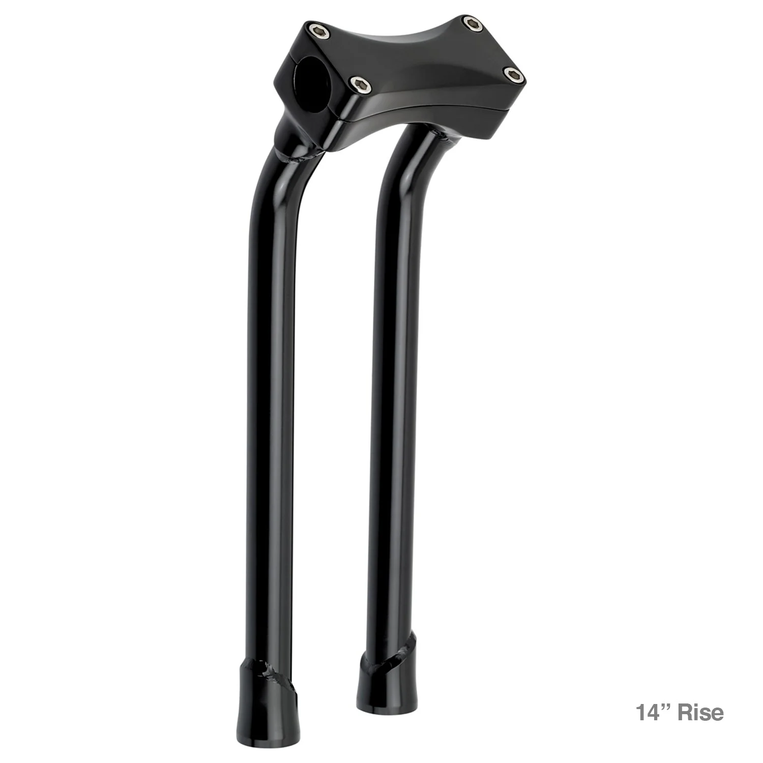 CLOSEOUT Murdock O/S Pullback Risers 6" 10" 12" 14" - Black Electroplate - Image 7