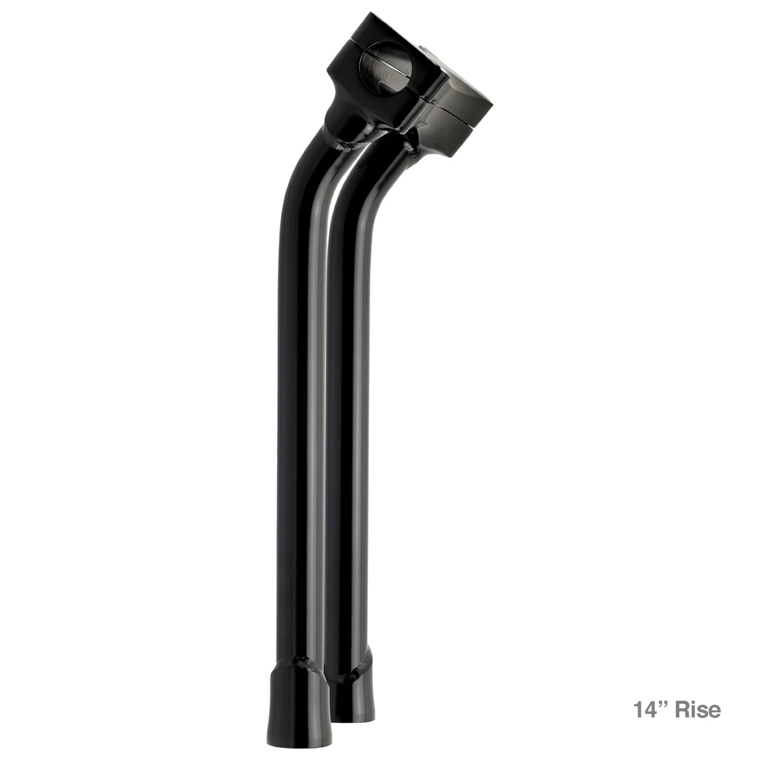 CLOSEOUT Murdock O/S Pullback Risers 6" 10" 12" 14" - Black Electroplate - Image 9
