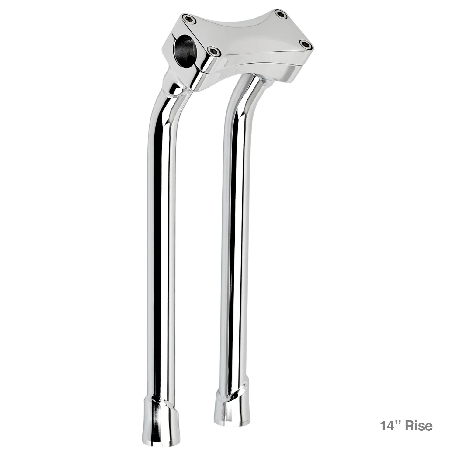 CLOSEOUT Murdock O/S Pullback Risers 14" - Chrome - Image 10
