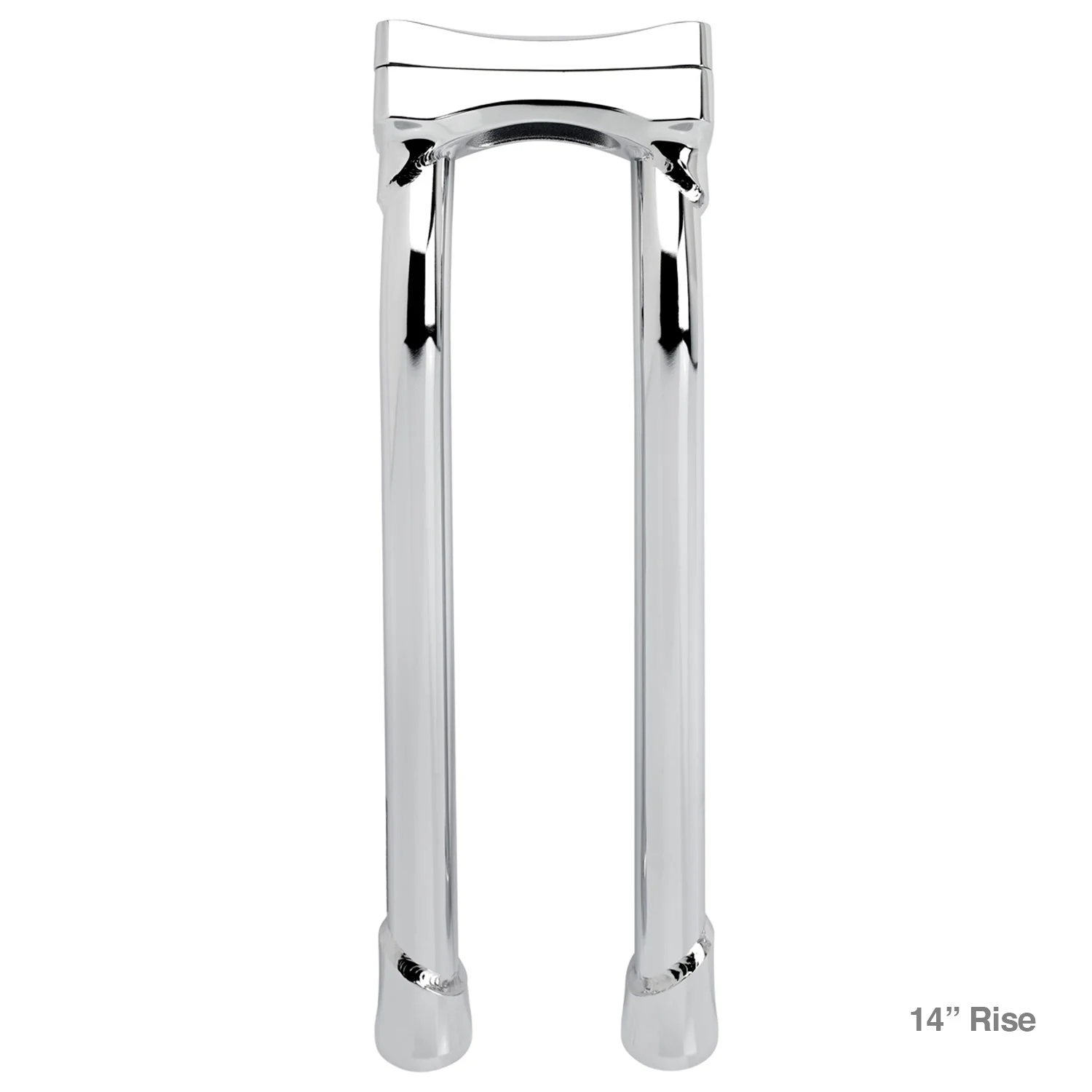 CLOSEOUT Murdock O/S Pullback Risers 14" - Chrome - Image 7