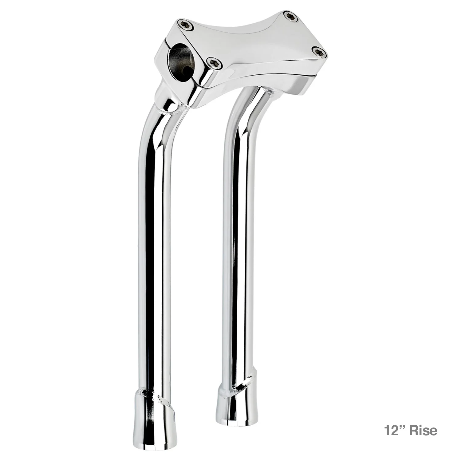 CLOSEOUT Murdock O/S Pullback Risers 14" - Chrome - Image 9