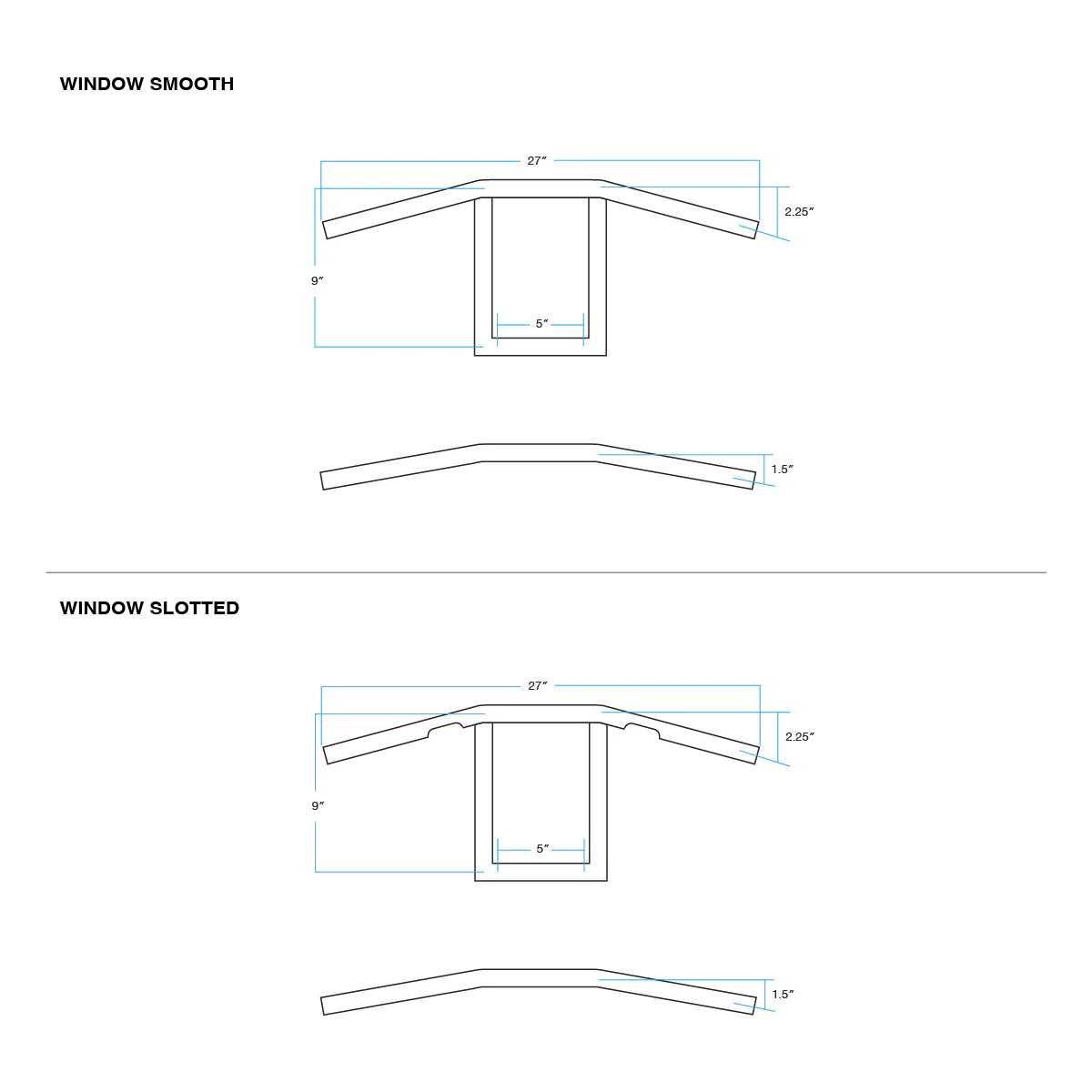CLOSEOUT Window - Black Electroplate - Image 19