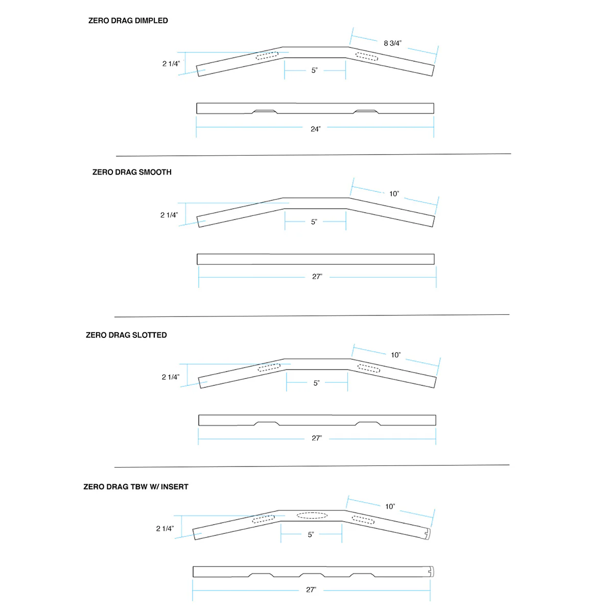 CLOSEOUT Zero Drag - 1" Black - Image 11
