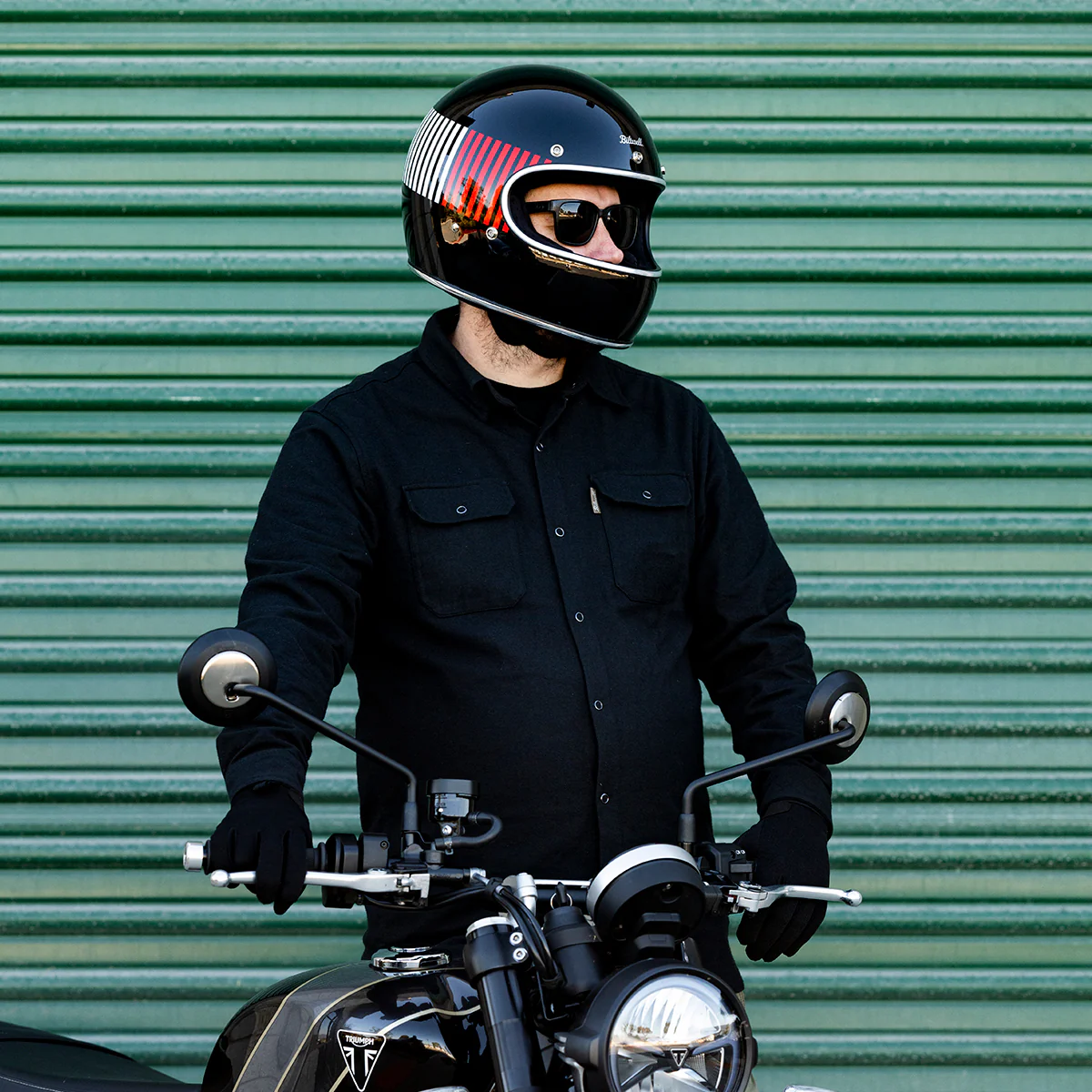 Gringo Helmet - Raceflow Gloss Black / Red / White / Blue - Image 14