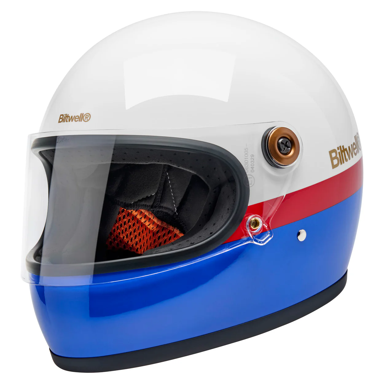 Gringo S Helmet - Apex Gloss White / Red / Blue - Image 7
