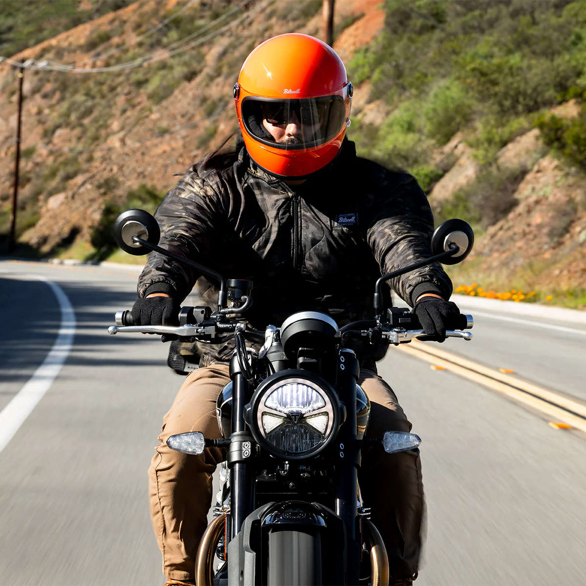Gringo S Helmet - Gloss Hazard Orange - Image 13