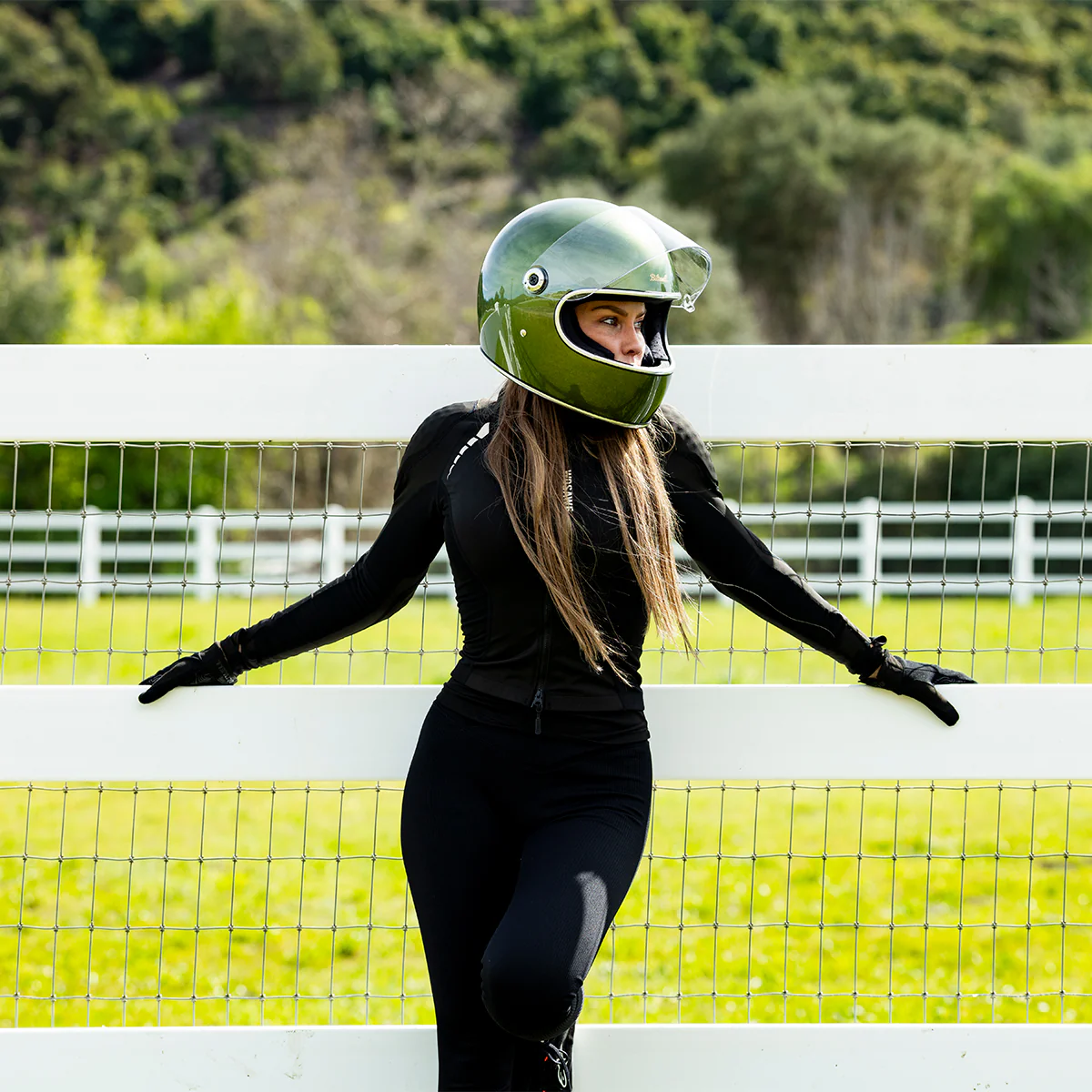 Gringo S Helmet - Metallic Dart Green - Image 16