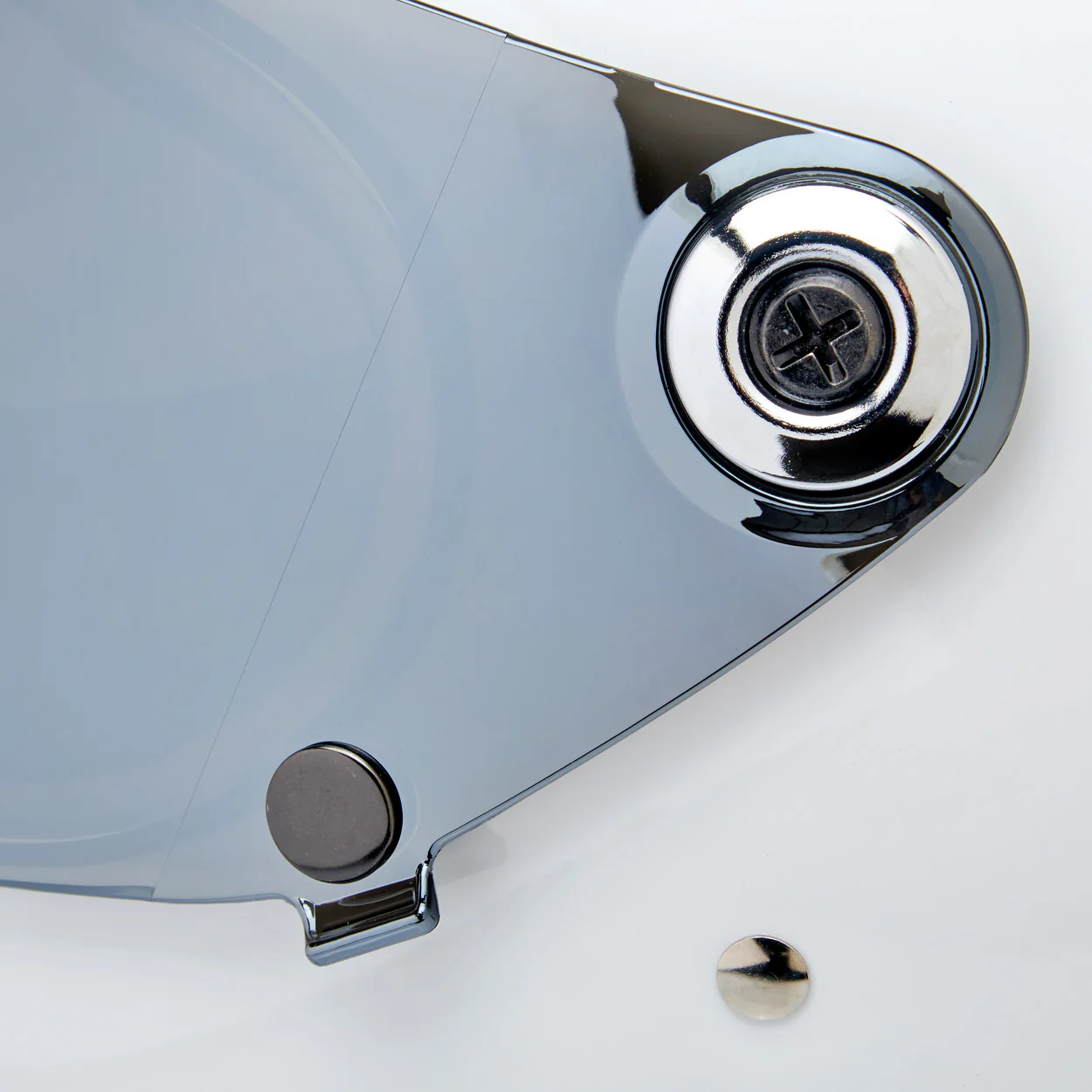 Helmet Hardware Kit - Black Screw / Chrome Baseplate - Image 4