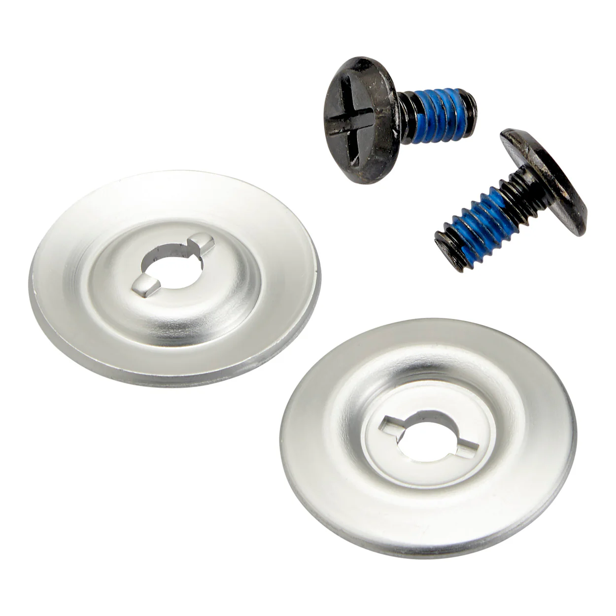 Helmet Hardware Kit - Black Screw / Silver Baseplate