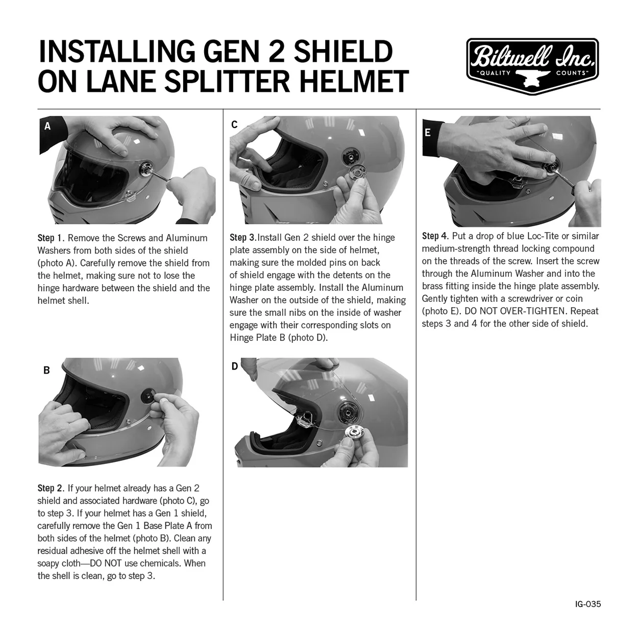 Helmet Shield Gen 2 Baseplate Kit Set - Image 2