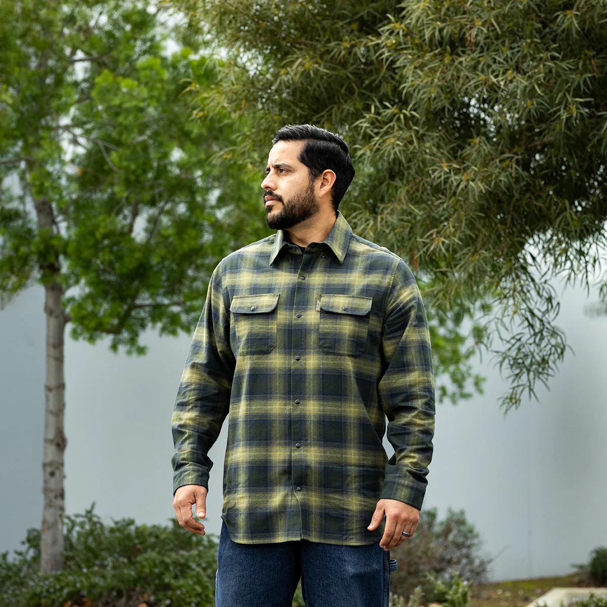 Hi Test Flannel - Moss - Image 14