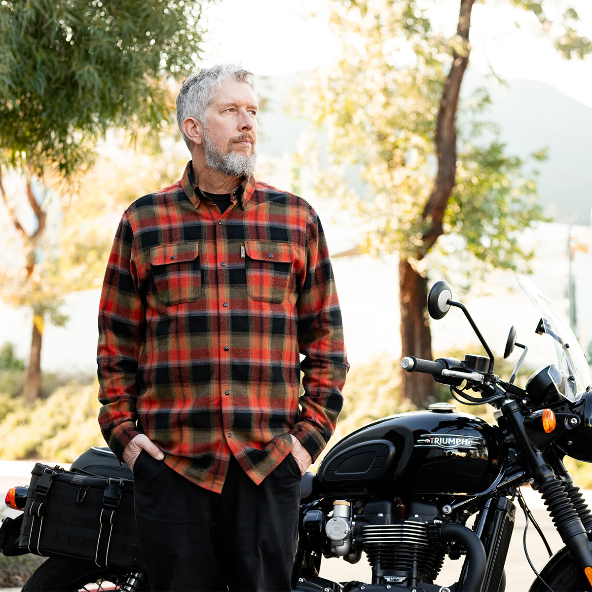 Hi Test Flannel - Rust - Image 14