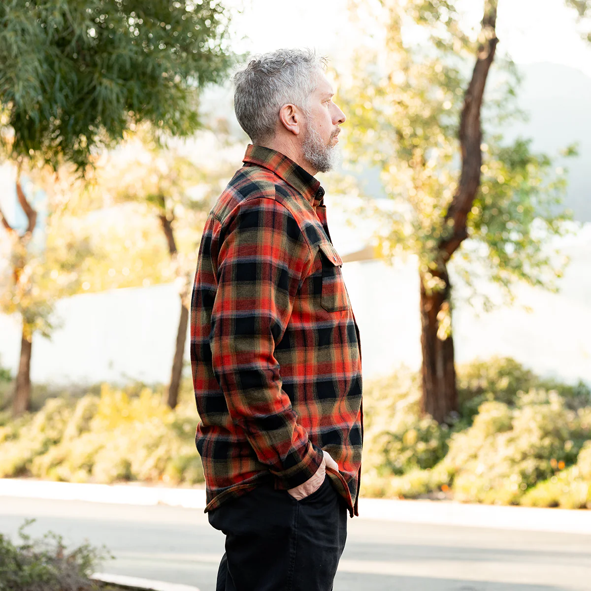 Hi Test Flannel - Rust - Image 15