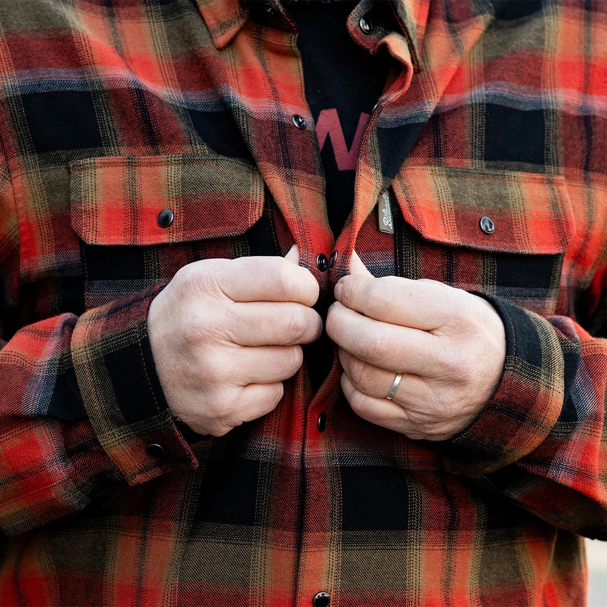 Hi Test Flannel - Rust - Image 18