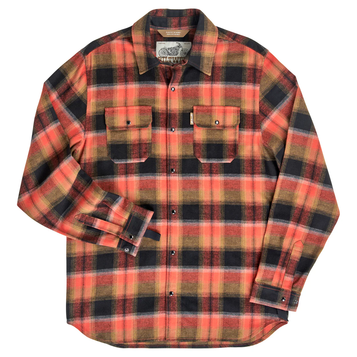Hi Test Flannel - Rust - Image 3