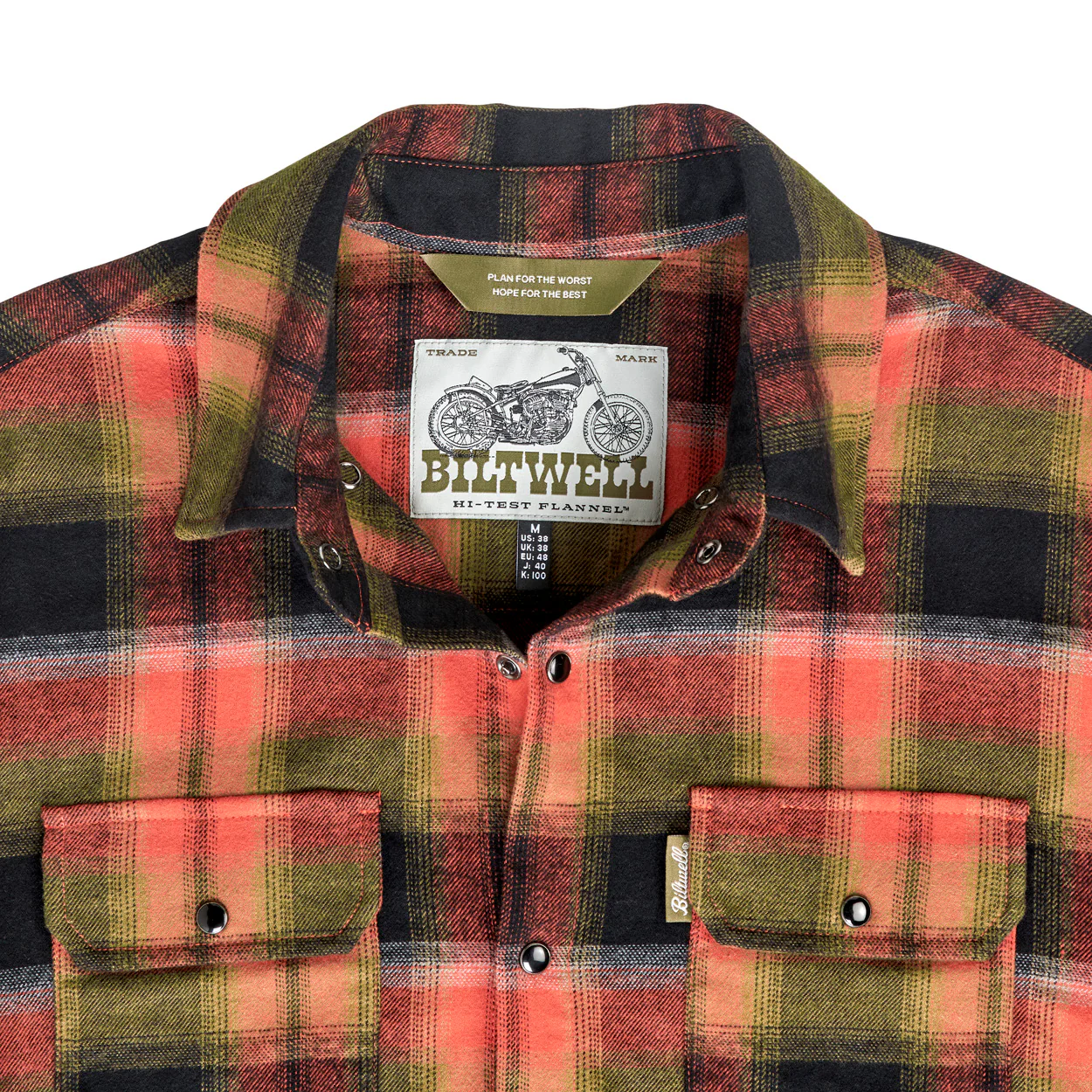Hi Test Flannel - Rust - Image 5