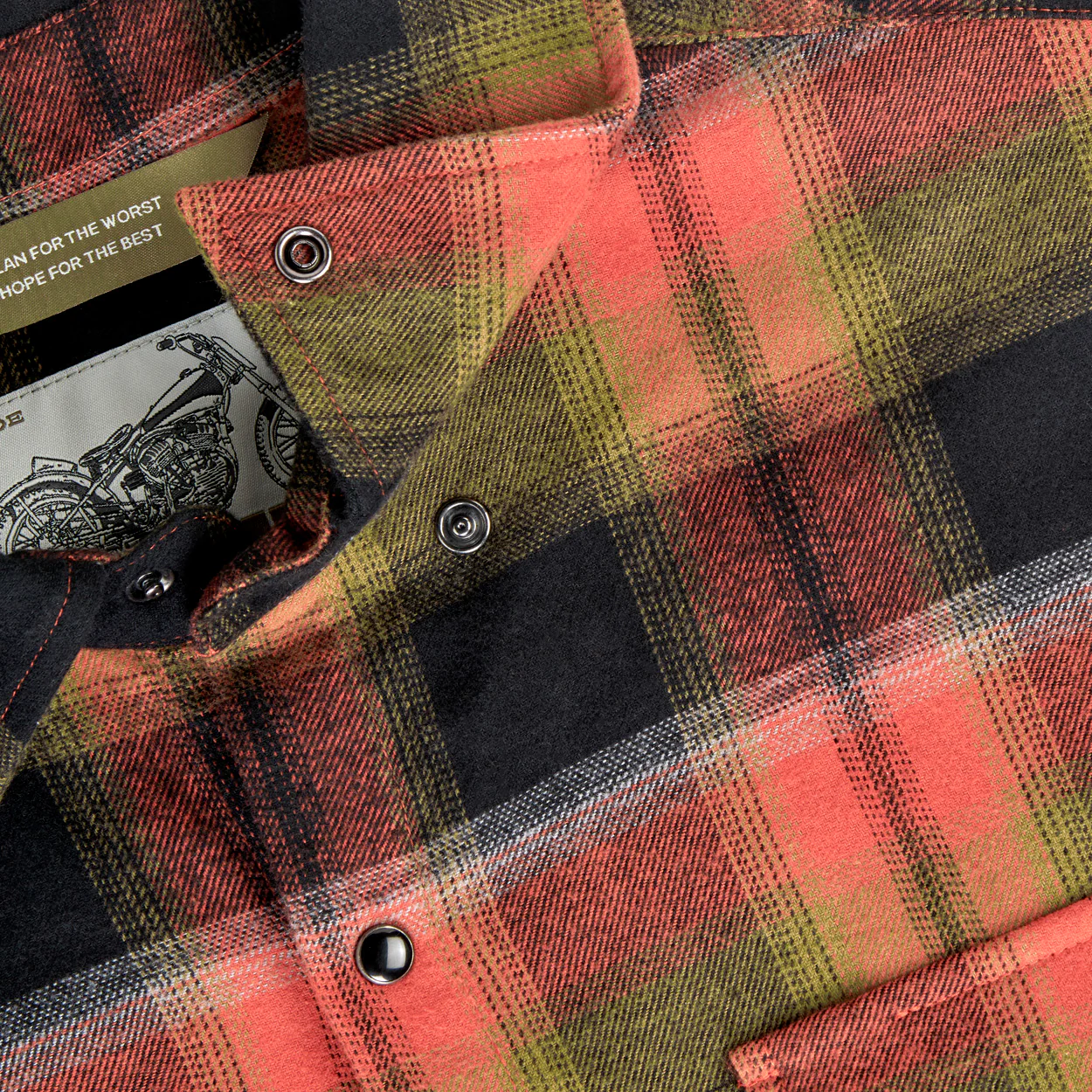 Hi Test Flannel - Rust - Image 7