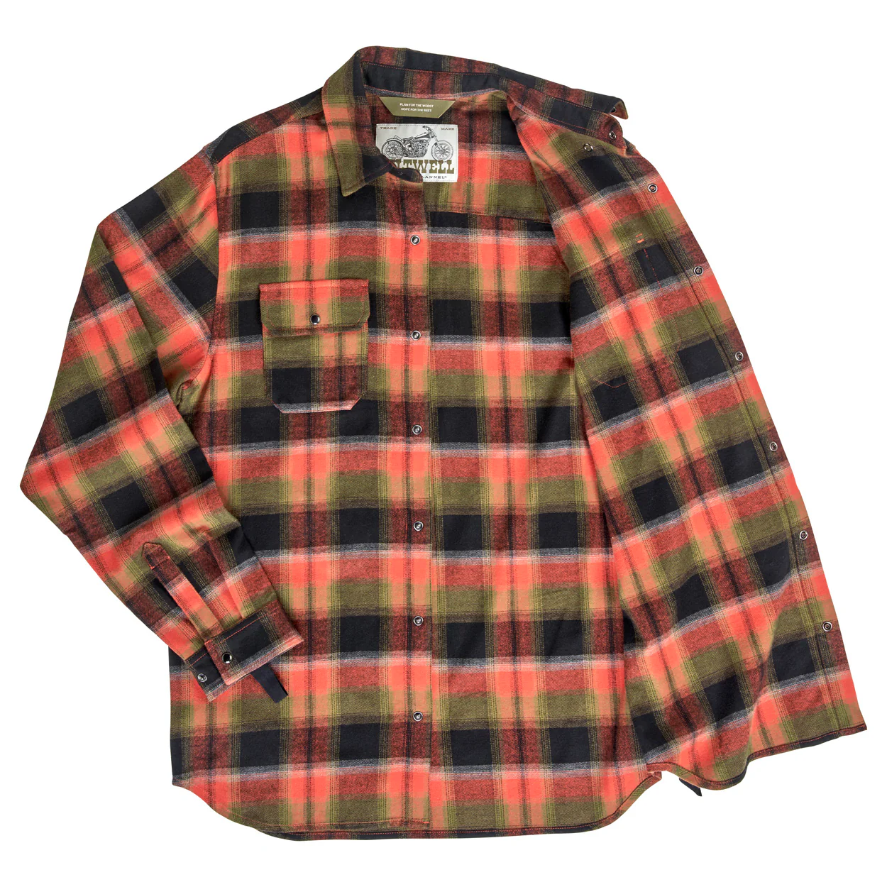 Hi Test Flannel - Rust - Image 8