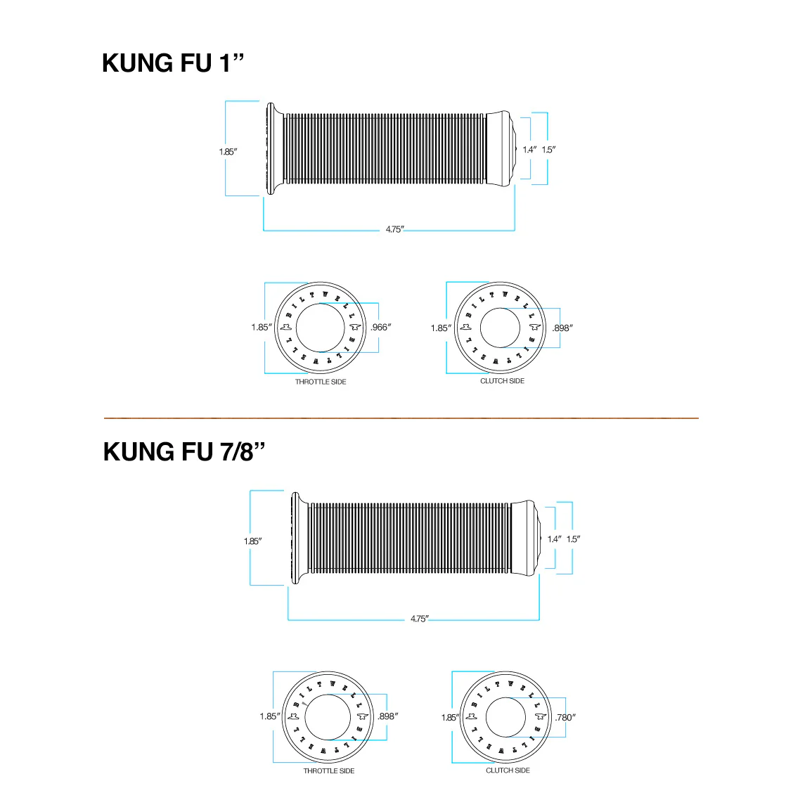 Kung Fu TPV Grips - Chocolate - Image 12