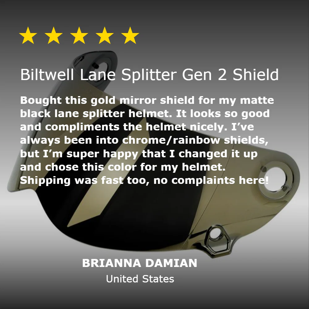 Lane Splitter Gen 2 Shield - Gold Mirror - Image 10
