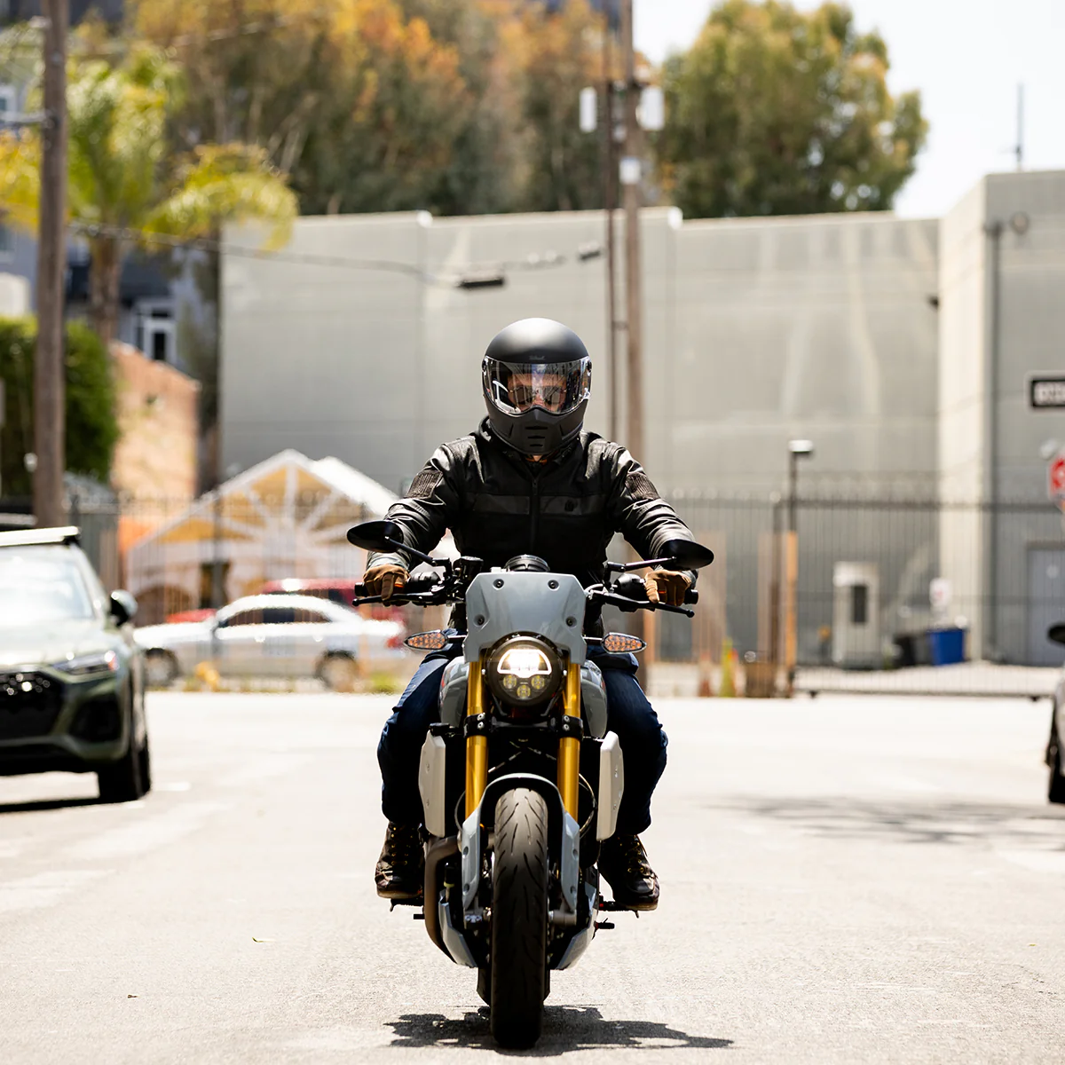 Lane Splitter Helmet - Flat Black - Image 21
