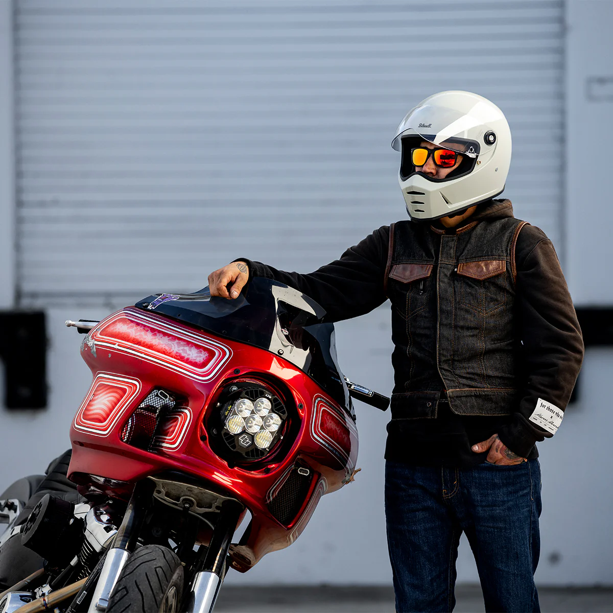 Lane Splitter Helmet - Gloss Chalk - Image 15