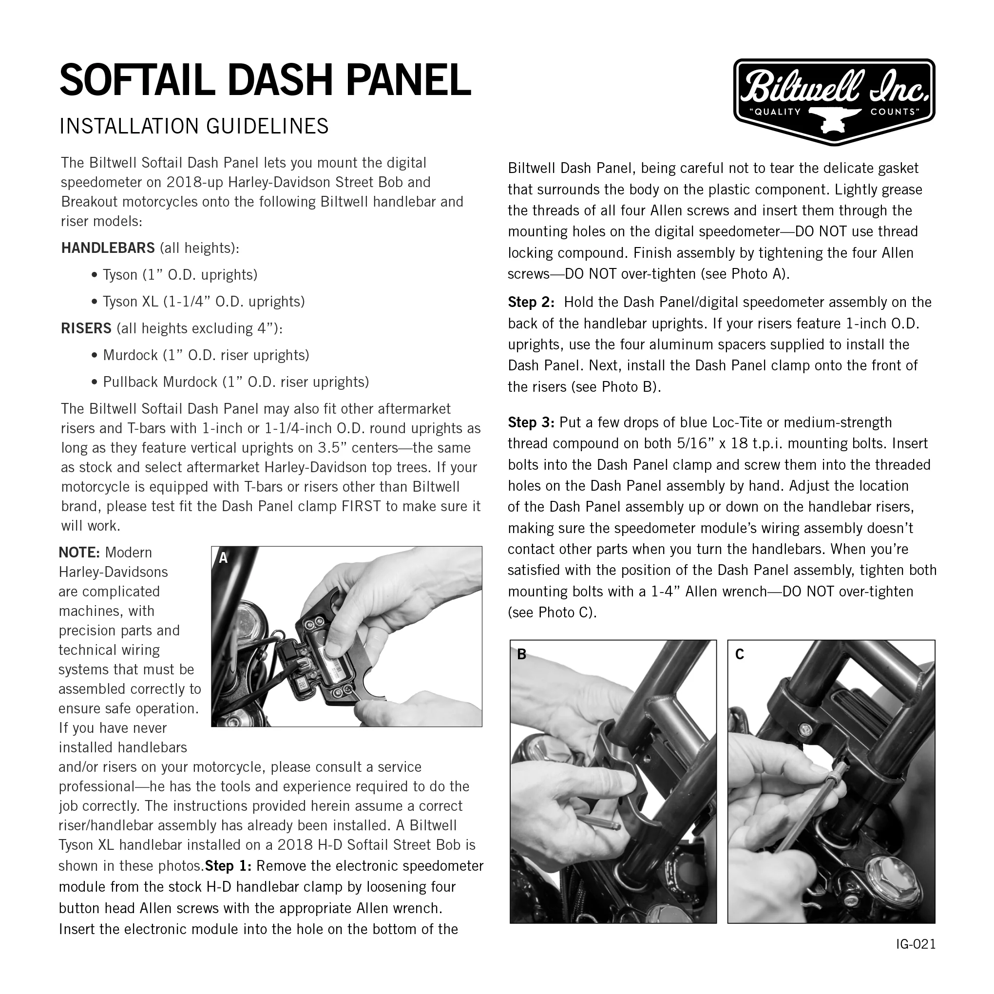 M8 Softail Dash Panel - Chrome - Image 8