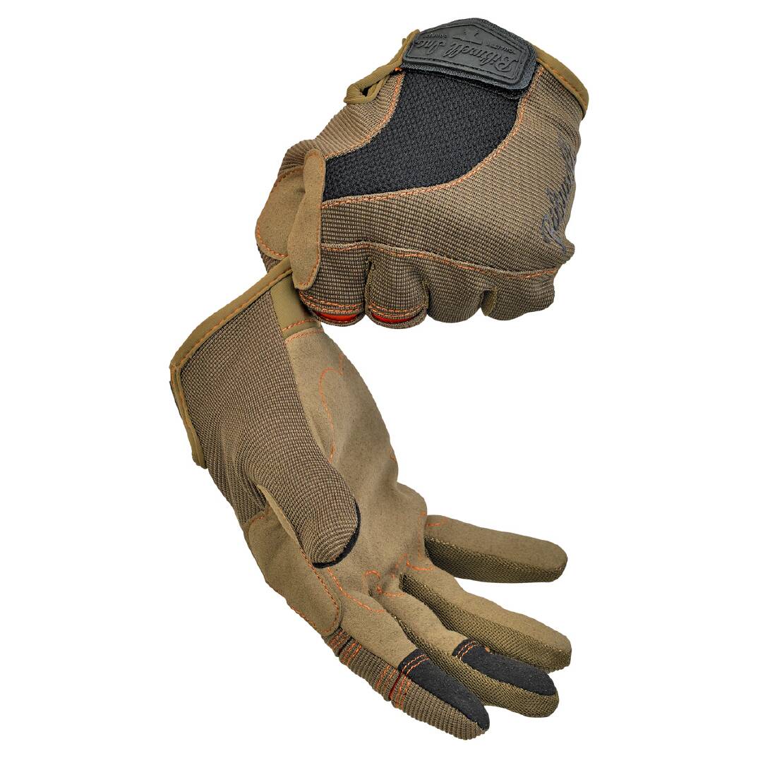 Moto Gloves - Brown/Orange - Image 3