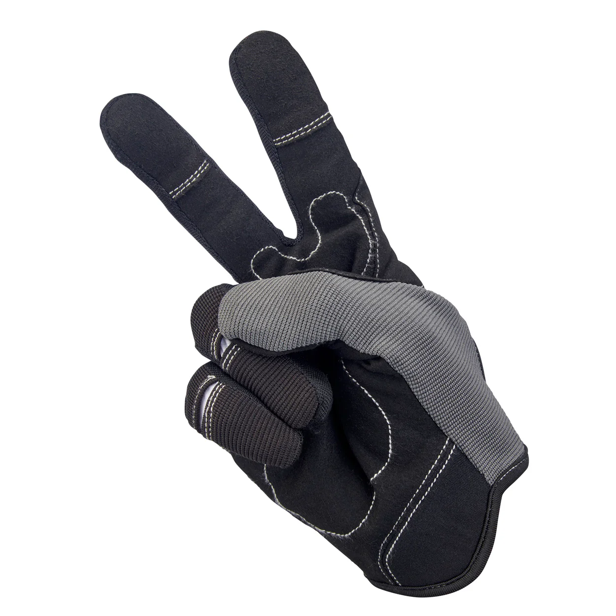 Moto Gloves - Grey/Black - Image 6