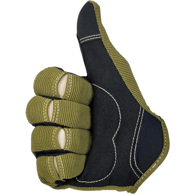 Moto Gloves - Olive/Black - Image 3