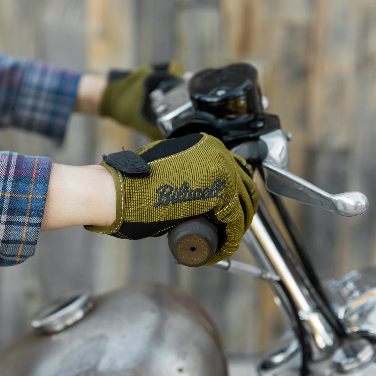 Moto Gloves - Olive/Black - Image 5