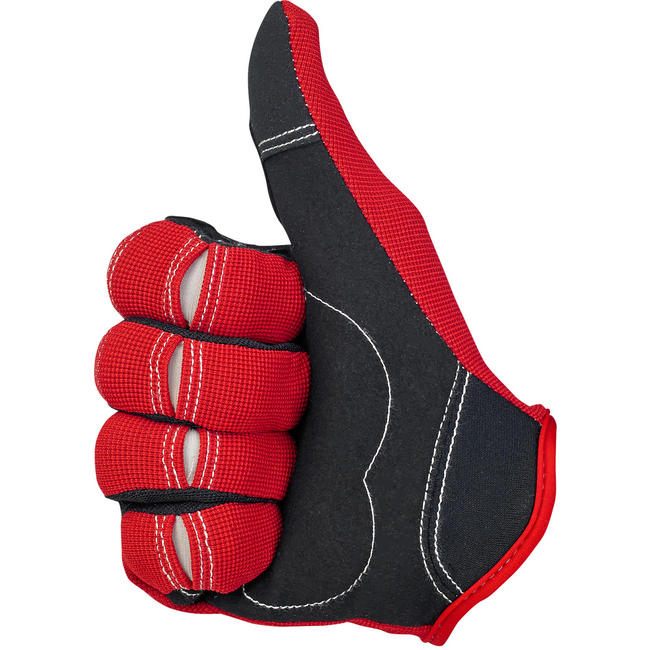 Moto Gloves - Red/Black/White - Image 3