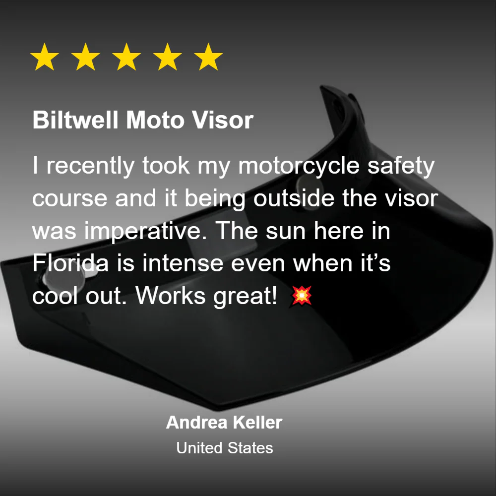 Moto Visor - Black - Image 8