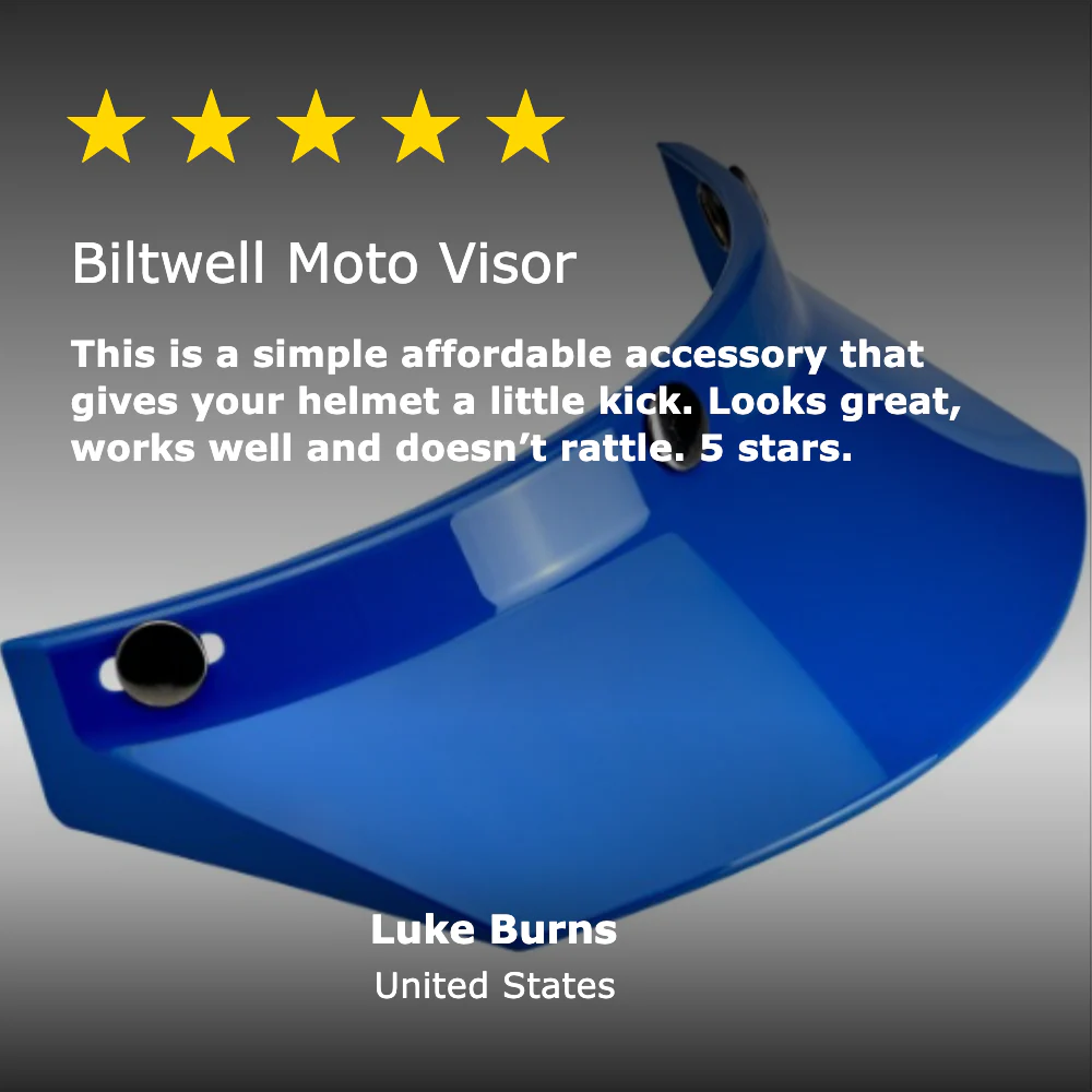 Moto Visor - Blue - Image 6