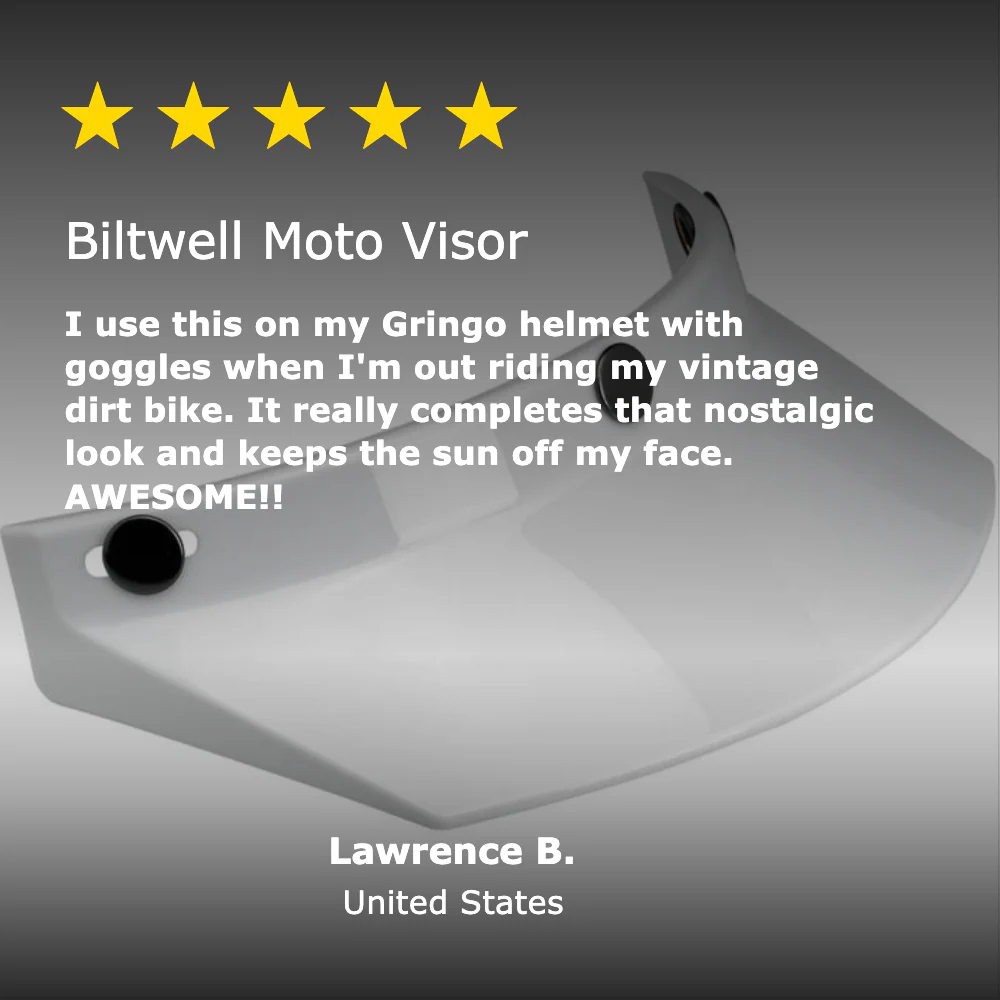 Moto Visor - White - Image 8