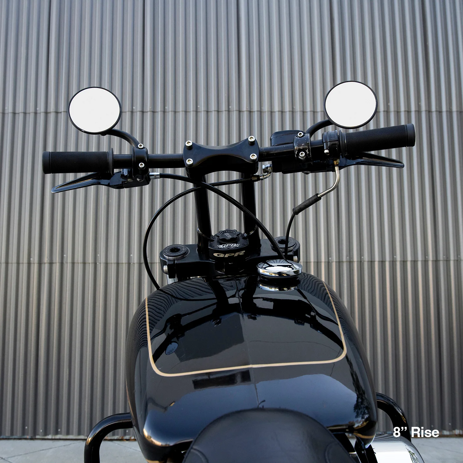 Murdock Pullback Risers 6" 8" 10" 12" - Black Electroplate - Image 43