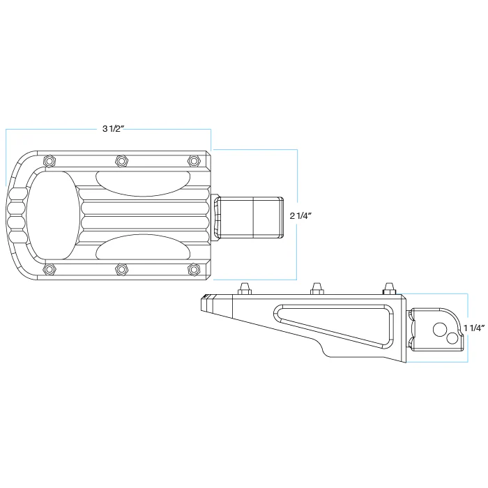Punisher Foot Pegs HD Passenger - Polished - Image 10