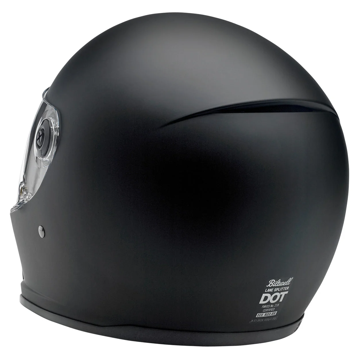 CLOSEOUT Lane Splitter ECE R22.05 Helmet - Flat Black - Image 7