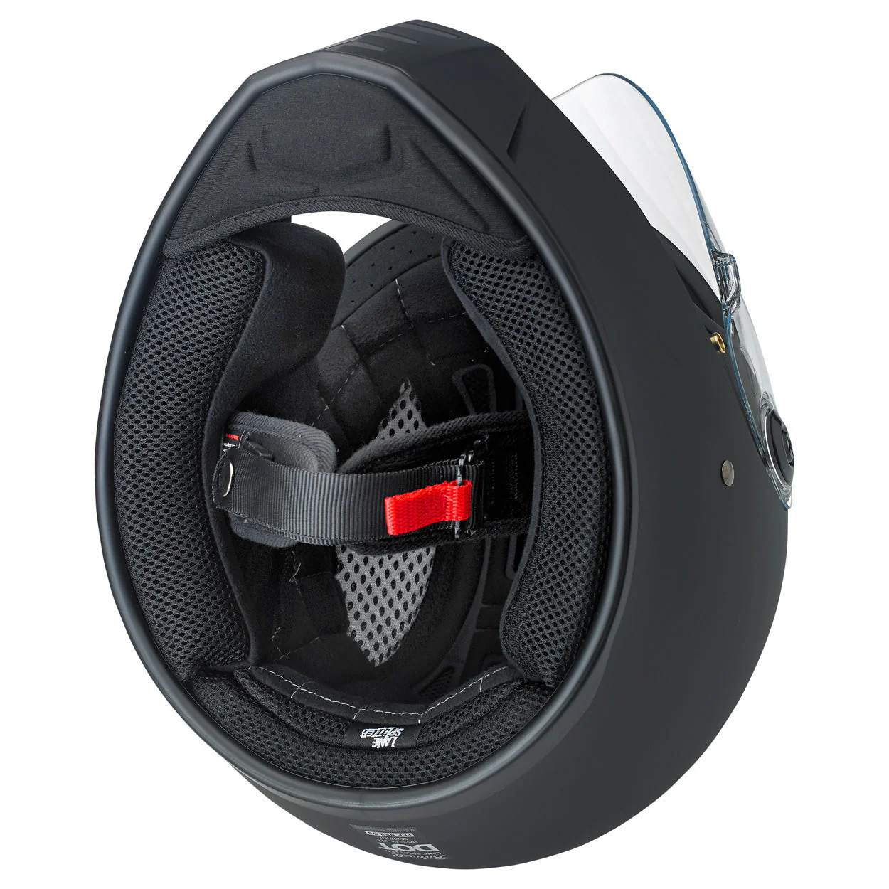 CLOSEOUT Lane Splitter ECE R22.05 Helmet - Flat Black - Image 8
