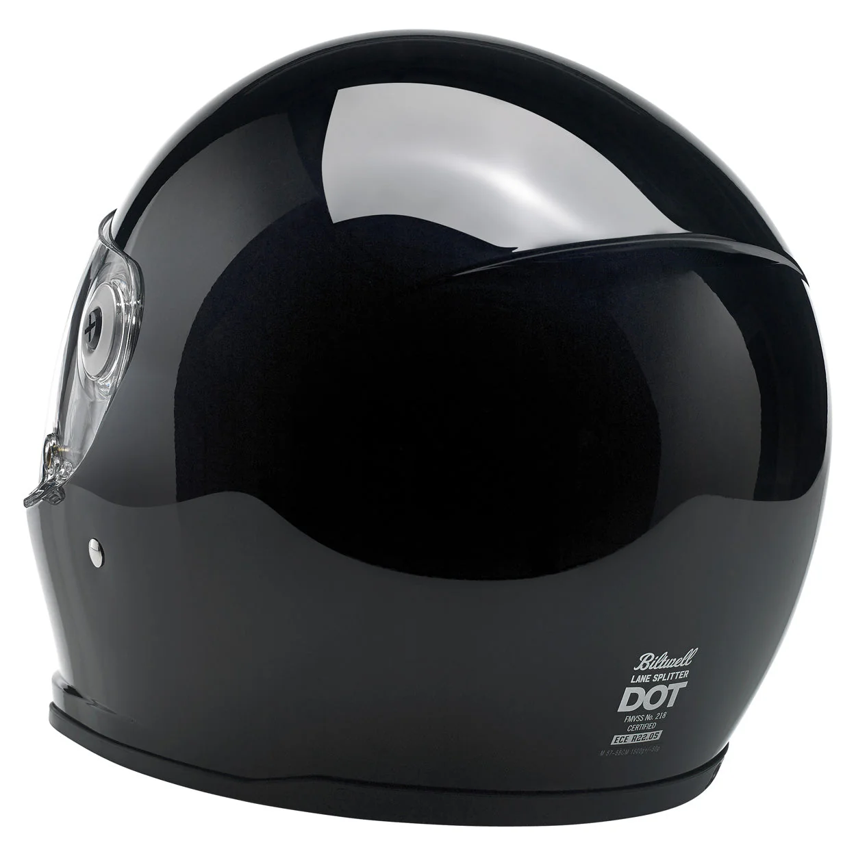 CLOSEOUT Lane Splitter ECE R22.05 Helmet - Gloss Black - Image 7