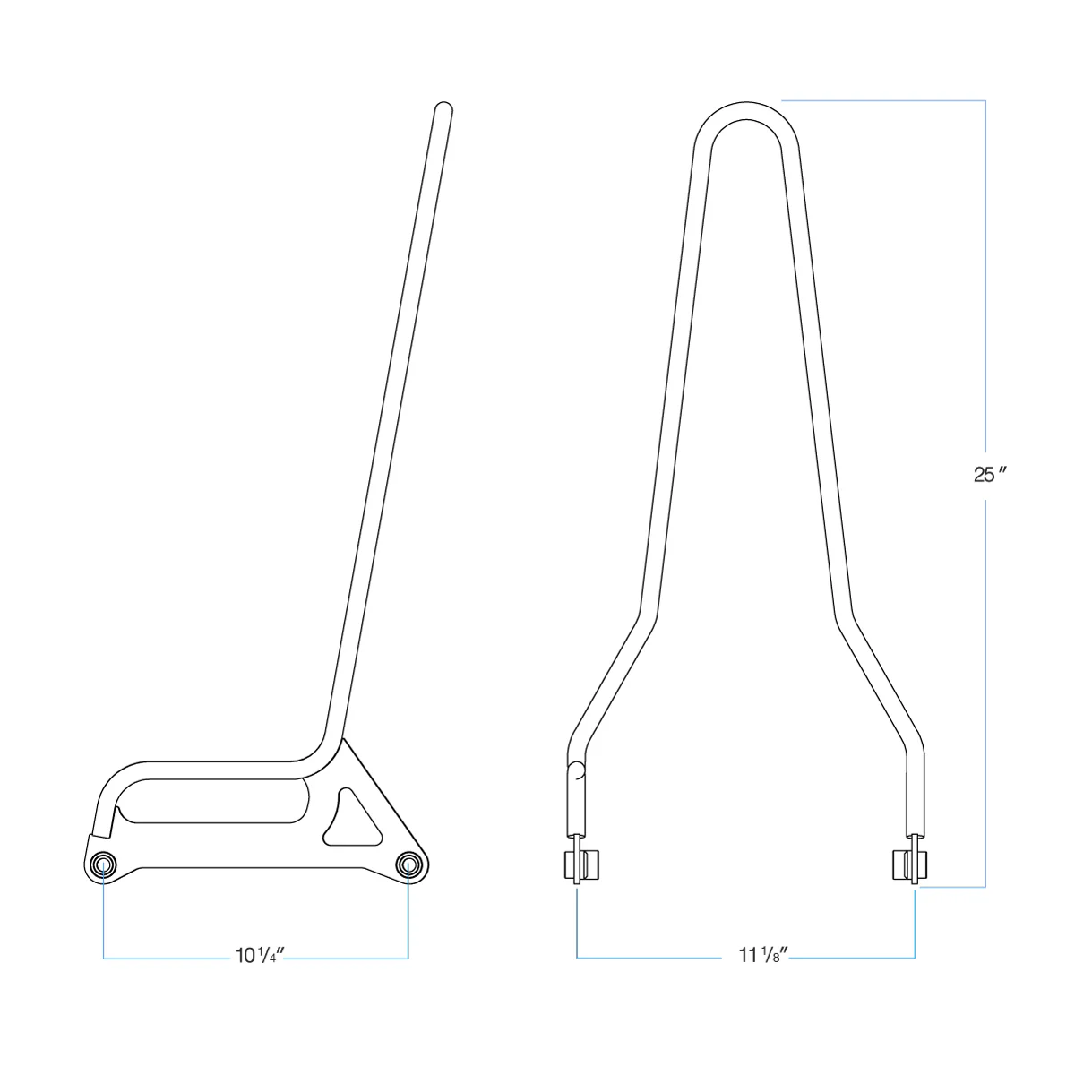 Sissy Bar Dyna 06-17 - Chrome - Image 7