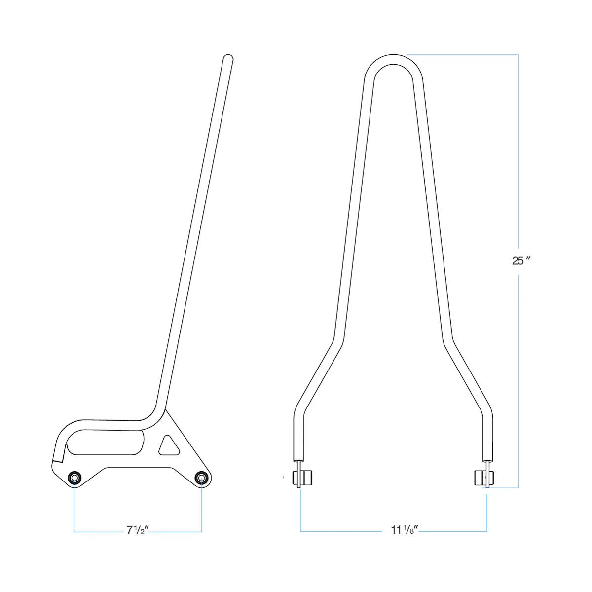 Sissy Bar Sportster 04-20 - Chrome - Image 7