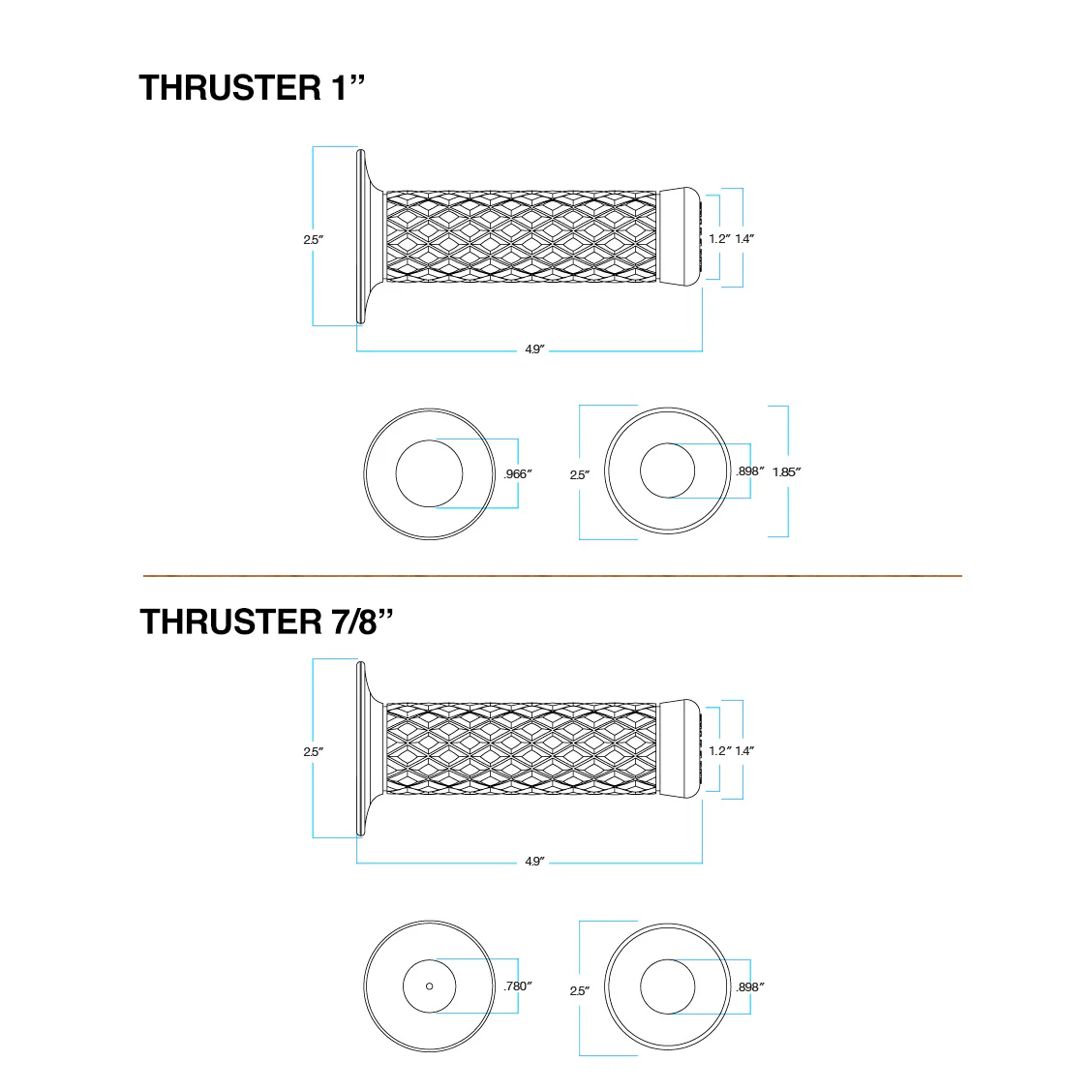 Thruster TPV Grips - Chocolate - Image 12