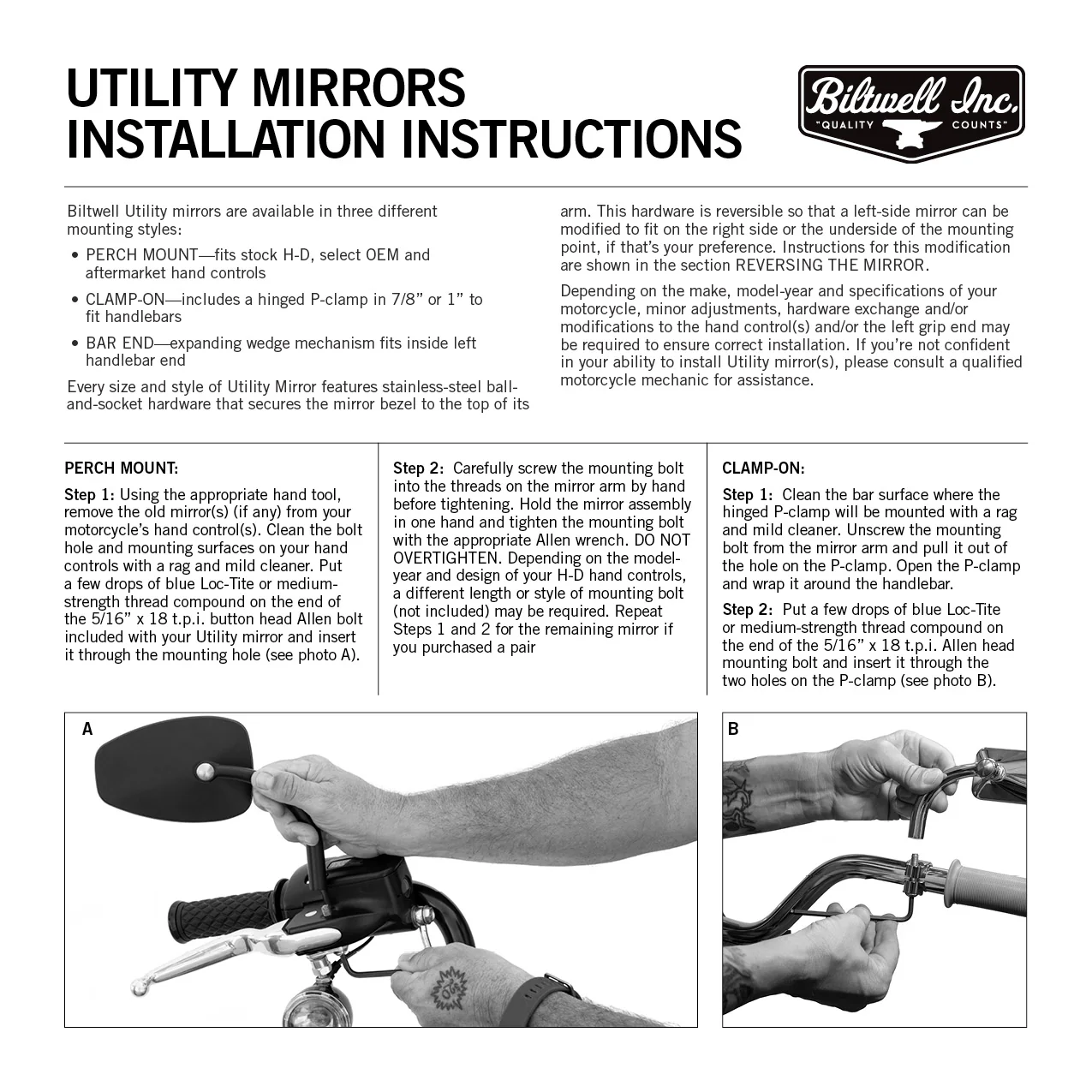 Utility Mirror Short Arm Round CE Clamp-on - Chrome - Image 2