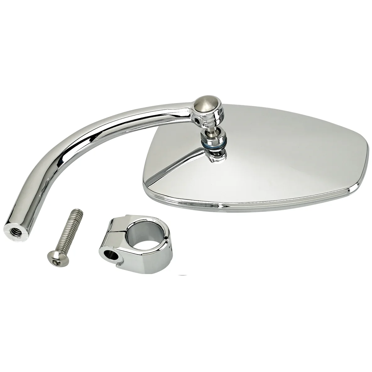 Utility Mirror Teardrop CE Clamp-on - Chrome - Image 2